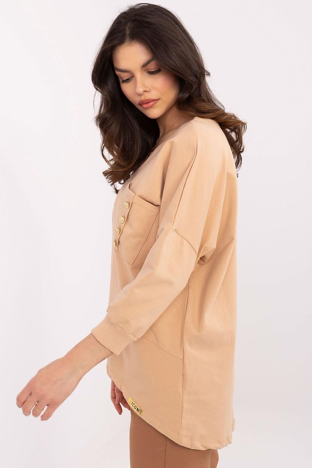 Bluzka Model CLM-BZ-1263.49 Camel - Factory Price