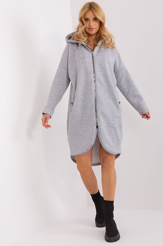   Bluza Damska Model RV-BL-4858-2.97P Grey - Relevance 