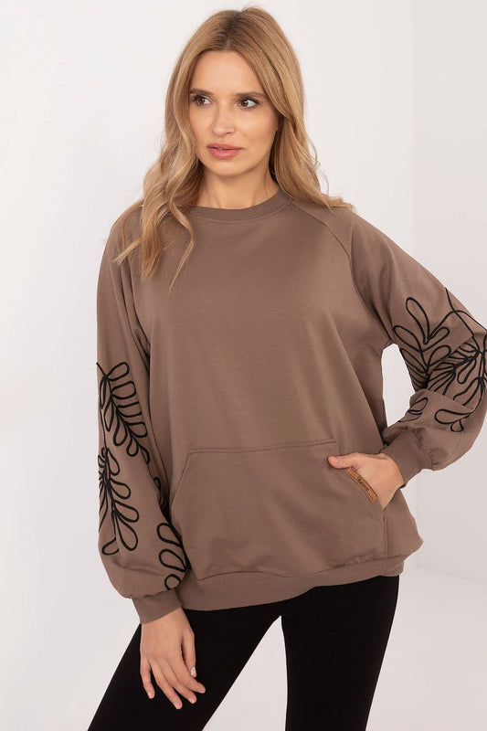   Bluza Damska Model RV-BL-9972.10X Brown - Relevance 