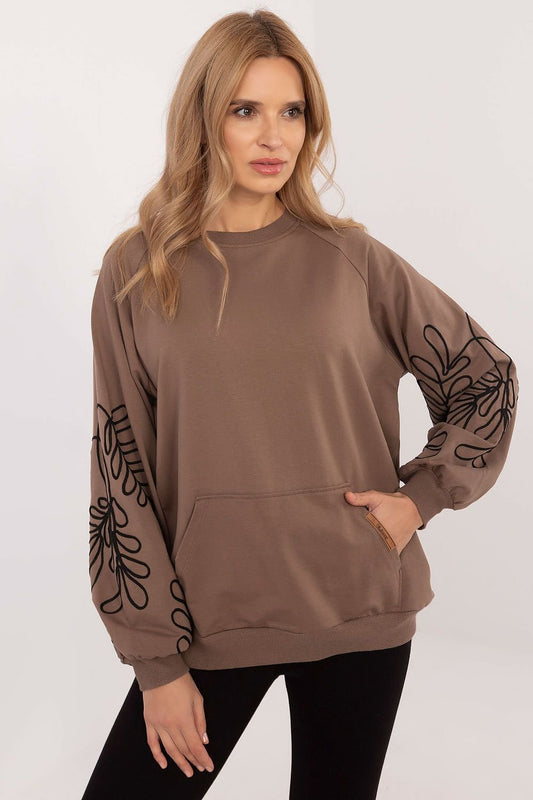   Bluza Damska Model RV-BL-9972.10X Brown - Relevance 