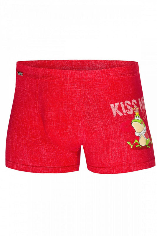   Bokserki Model Kiss Me 010/55 Red - Cornette 
