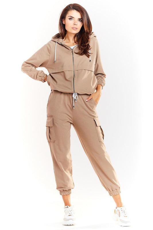 Spodnie Dresowe Model M226 Beige - Infinite You