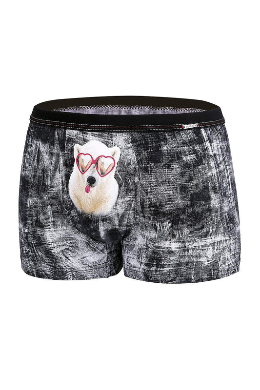  Bokserki Model Glasses 010/63 Black - Cornette 
