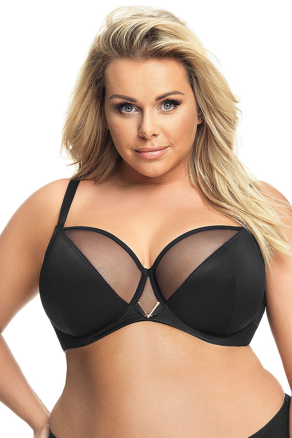  Biustonosz Soft Model Vicky K564 Black - Gorsenia Lingerie 