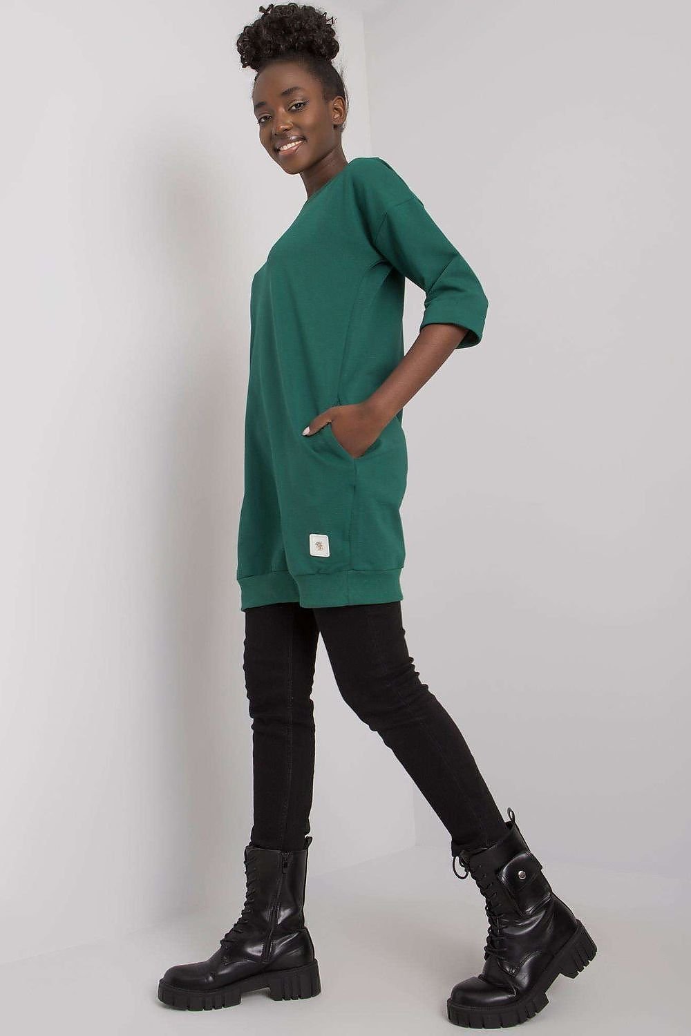  Sukienka Model RV-BL-6941.39P Dark Green - Relevance 